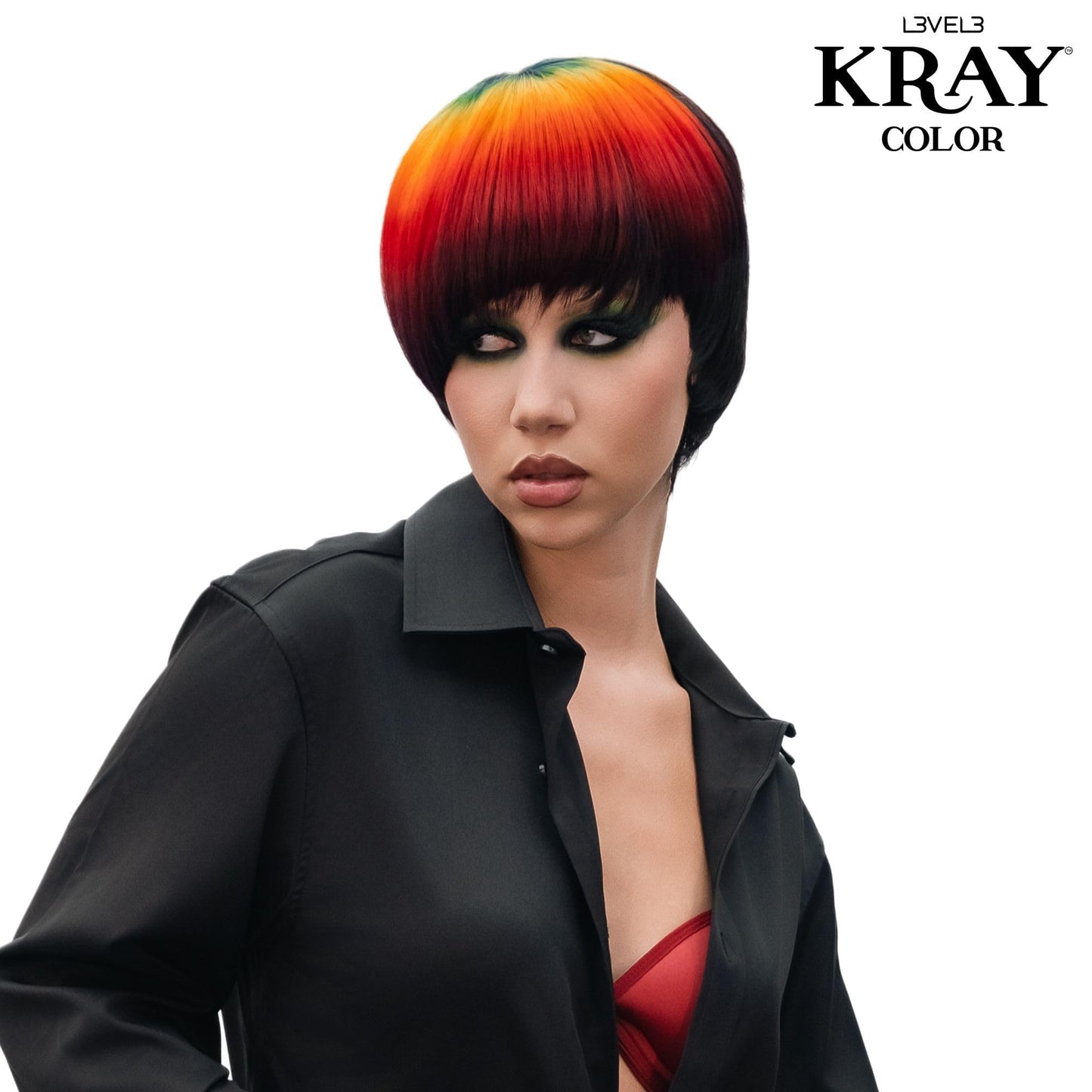 L3 - Level 3 Kray Semi Permanent Hair Color - Semi Permanent Hair Dye with Aloe Vera - Orange Beauty & Personal Care L3