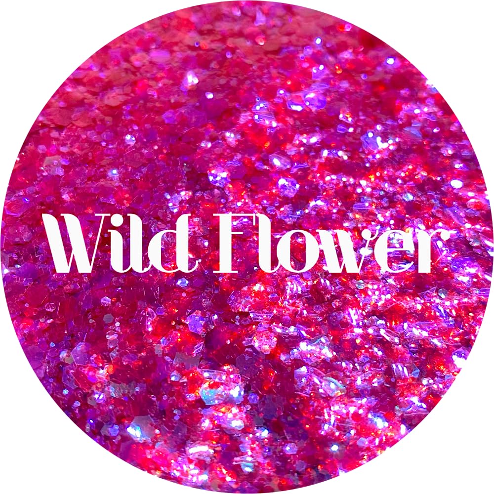 Pink Polyester Glitter | Craft Glitter | Glitter for Arts & Crafts | Tumblers | Cosmetics | Nails | Epoxy Resin Art | Slime | DIY | Body Glitter | 1 Beauty & Personal Care Glitter Heart Co.
