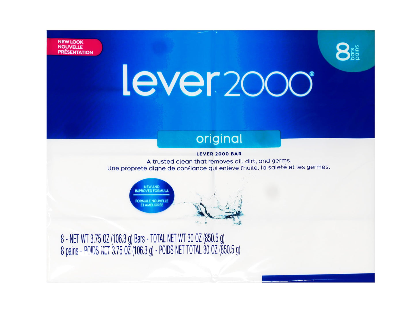 Lever 2000 Original Bar Soap, for Hands and Body, 8 Bars, 3.75 oz Each - 2 Pack Beauty & Personal Care Lever 2000
