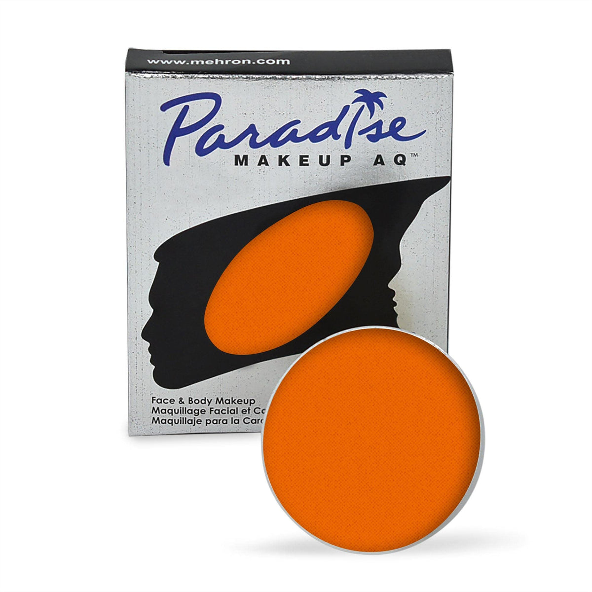 Mehron Paradise Makeup AQ - ORANGE, Water-Activated Face & Body Paint
