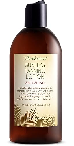 Sunless Tanning Lotion | Anti-Aging Self-Tanner | Body Tanning | Sun Kiss Glow Bronze Finish | Bronzer Lotion For All Skin Types | Just Nutritive | 8 Beauty & Personal Care Just Nutritive