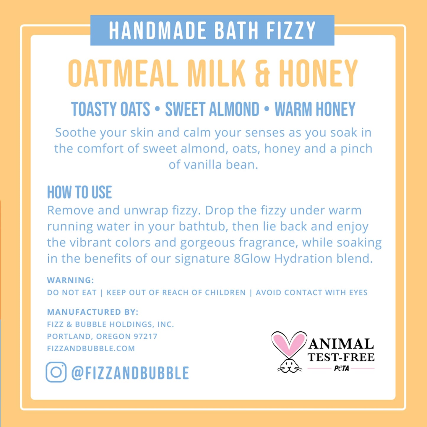 Artisian Bath Fizzies Parent (Oatmeal, Milk, Honey) Beauty & Personal Care Fizz & Bubble