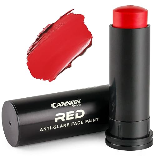 Cannon Sports Face Body Paint Stick for Football Baseball Softball Lacrosse Hockey - Sweatproof, Long-Lasting, Anti-Glare (Red) Beauty & Personal Care Cannon Sports