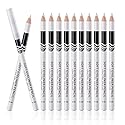 Fashionwu White Eyeliner Pencils Professional Use as Highlighter, Soft, Waterproof, Long-Lasting Eyeshadow, Eye Brightener, Beauty Makeup Tools Beauty & Personal Care Fashionwu