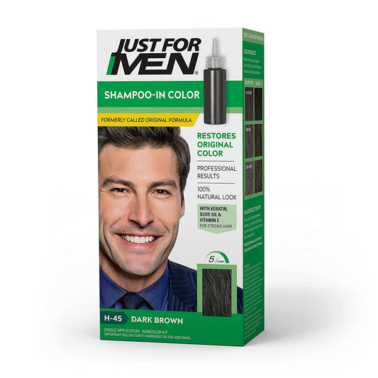 Just For Men Dk Brwn #45 Size 1ct Just For Men #45 Dark Brown Haircolor Beauty & Personal Care Just for Men