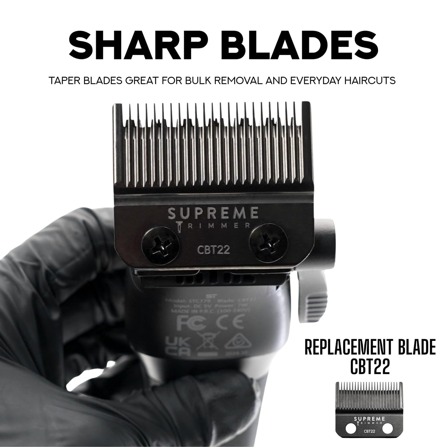 Supreme Trimmer Recharge Clipper - Professional Hair Clipper with 2 Removable Batteries, Brushless Motor, Smart Charge Stand, USB-C Charge & DLC Beauty and Personal Care Supreme Trimmer