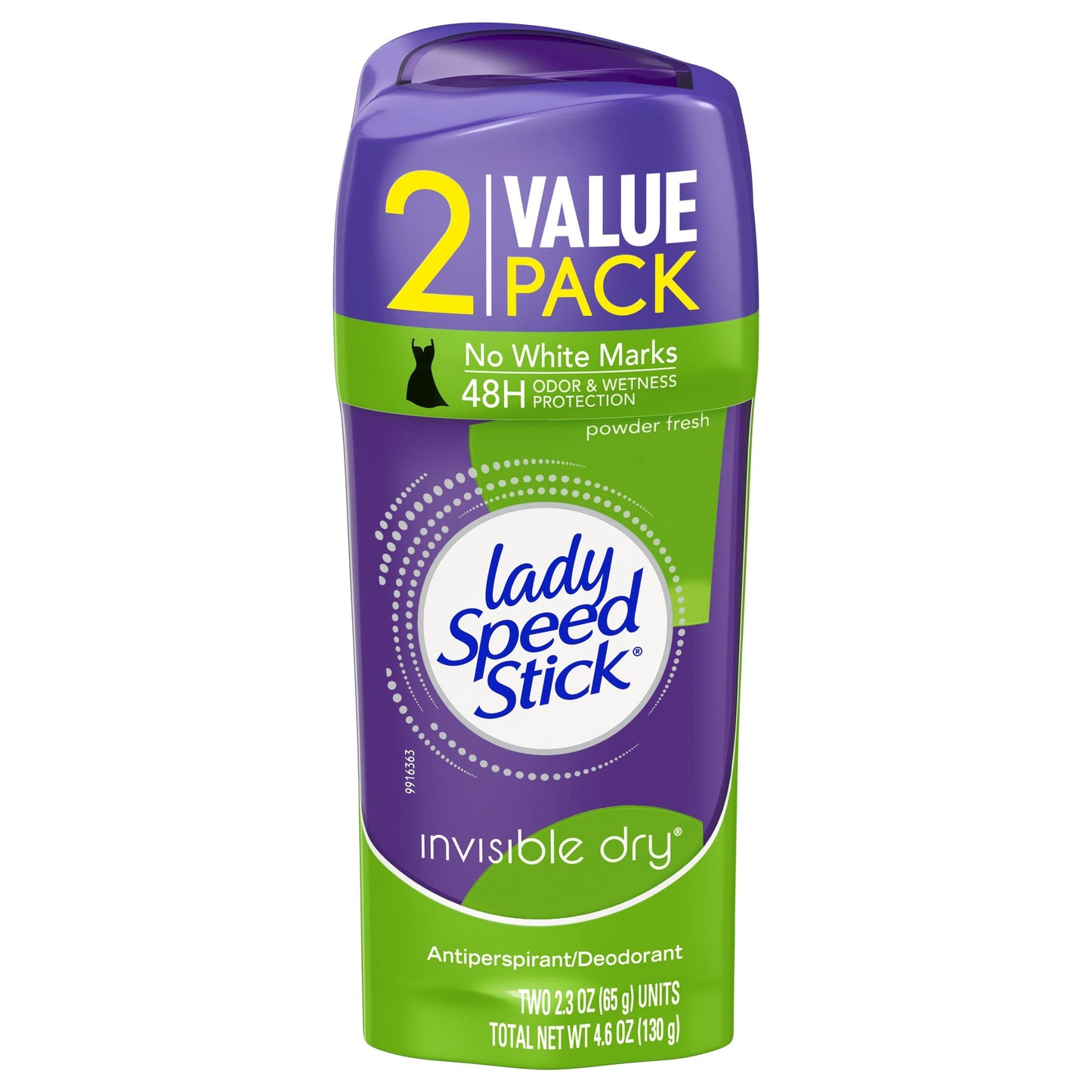 Lady Speed Stick Antiperspirant, Invisible Dry Powder Fresh, Twin, 2.3 Oz, Pack of 2 Beauty and Personal Care Lady Speed Stick