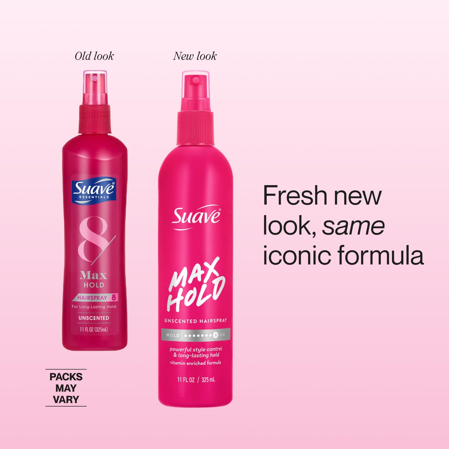 Suave Max Hold Unscented Non-Aerosol Hairspray, Strong Hold, Lightweight, Not Sticky or Stiff, For Smooth, Frizz-Free Styles, All Hair Types, 11 FL OZ Beauty & Personal Care Suave