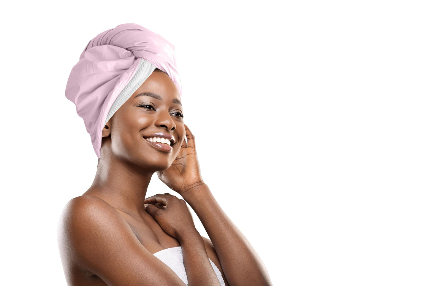 The Cap Wrap, Shower Cap and Hair Towel in One (Rose) Beauty and Personal Care Cap Wrap
