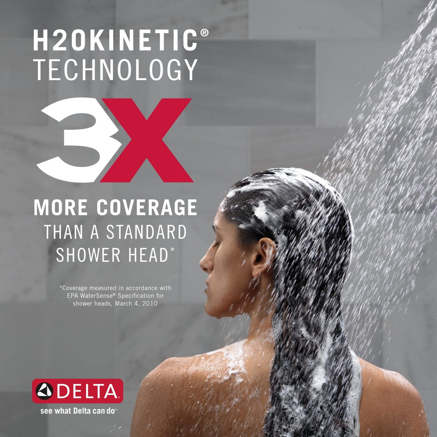 Delta 59421-BL-PK Single-Setting H2Okinetic Hand Shower Handshower, Matte Black Beauty & Personal Care DELTA