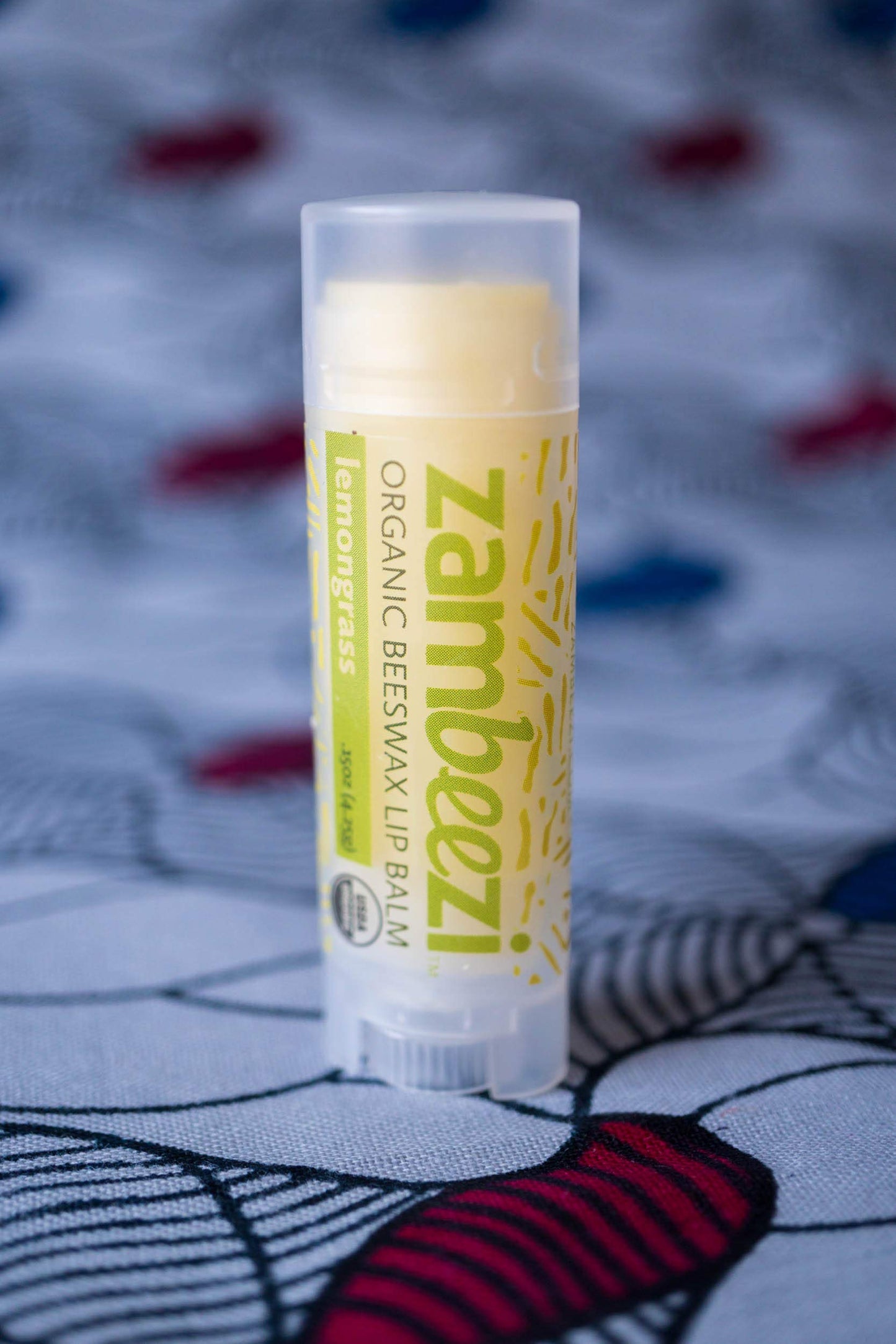 Case of Beeswax Lip Balm by ZAMBEEZI - Lemongrass 24-Tube Carton - Crafted with USDA Organic, Fair Trade, Lip Refreshing Ingredients from Zambia Beauty and Personal Care Case