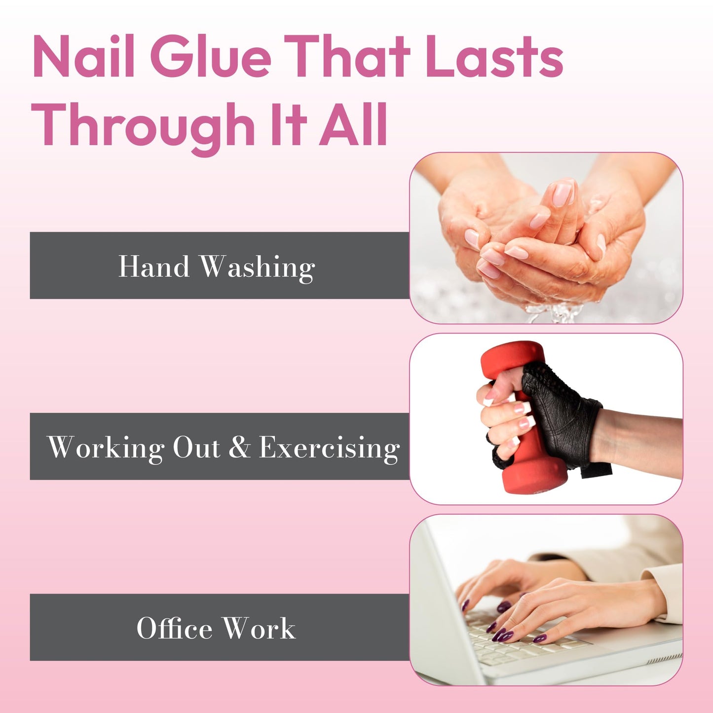 Goldfinger Professional Nail Glue - Super Strong, Fast-Drying, Long-Lasting, Easy Application, Perfect for Acrylic & Press-On Nails, Quick Repair Beauty & Personal Care Goldfinger