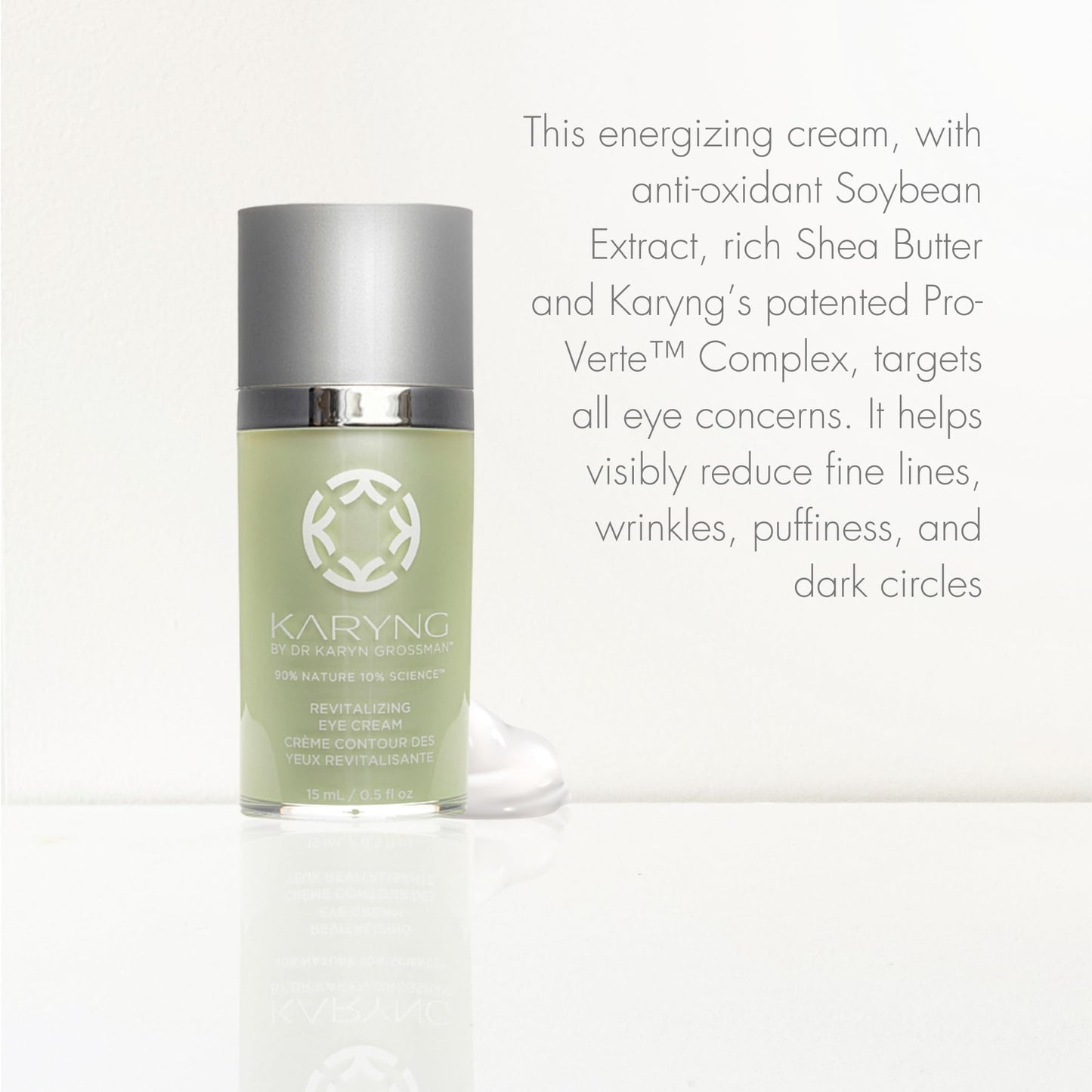 KARYNG Revitalizing Peptide Eye Cream, Organic Anti Aging Eye Cream, Targets Under Eye Puffiness, Fine Lines, Dry Skin and Dark Circles, Soothing Beauty & Personal Care KARYNG BY DR. KARYN GROSSMAN
