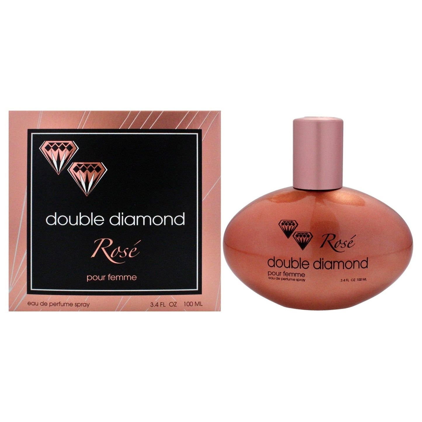 Double Diamond Rose by Double Diamond for Women - 3.4 oz EDP Spray Beauty & Personal Care Double Diamond