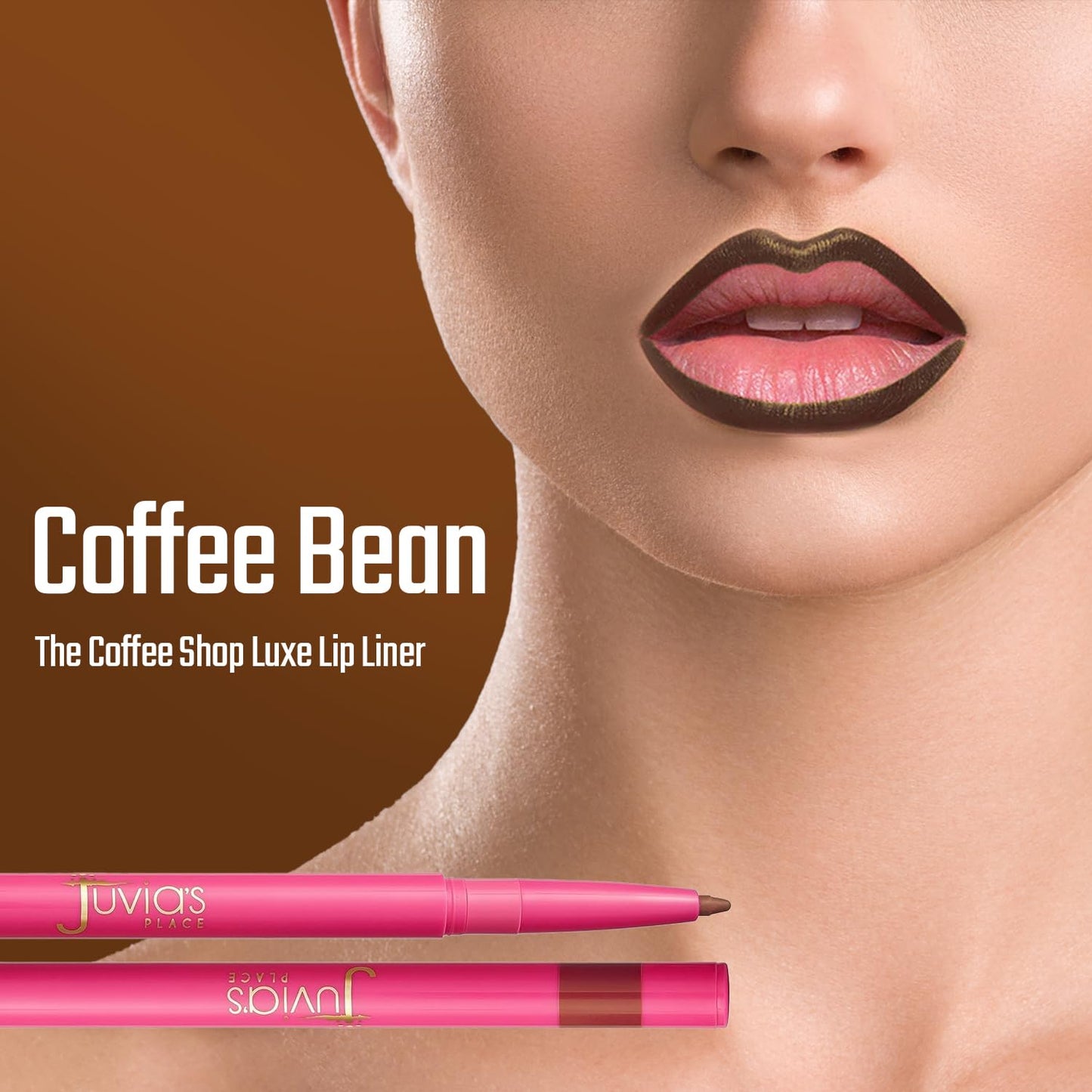 Juvia's Place Coffee Shop Luxe Lip Liner: Coffee Bean - Colorstay Matte Finish Lip Pencil, Makeup for Natural Long Lasting Beauty and Sensational Beauty & Personal Care Juvia's Place