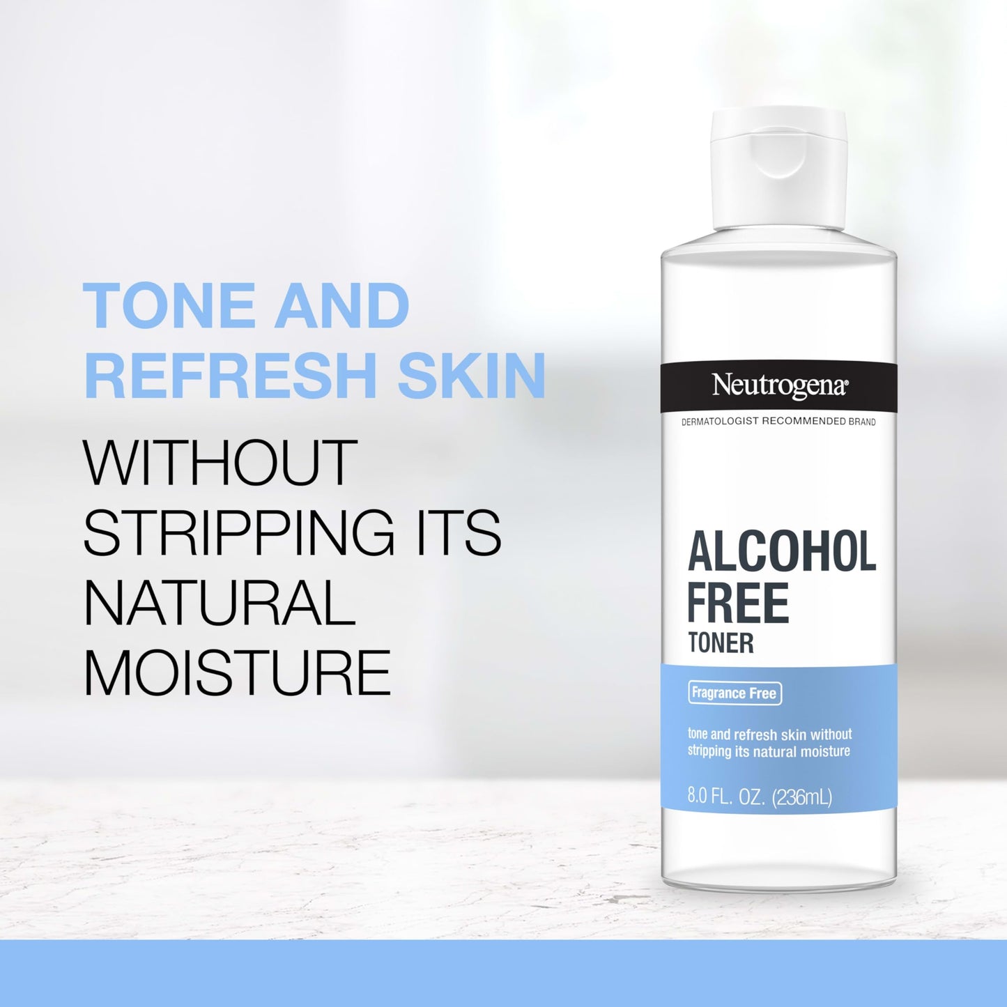 Neutrogena Alcohol-Free Gentle Daily Facial Toner, Fragrance-Free to Tone & Refresh Skin, Gently Removes Impurities & Reconditions Skin Beauty & Personal Care Neutrogena