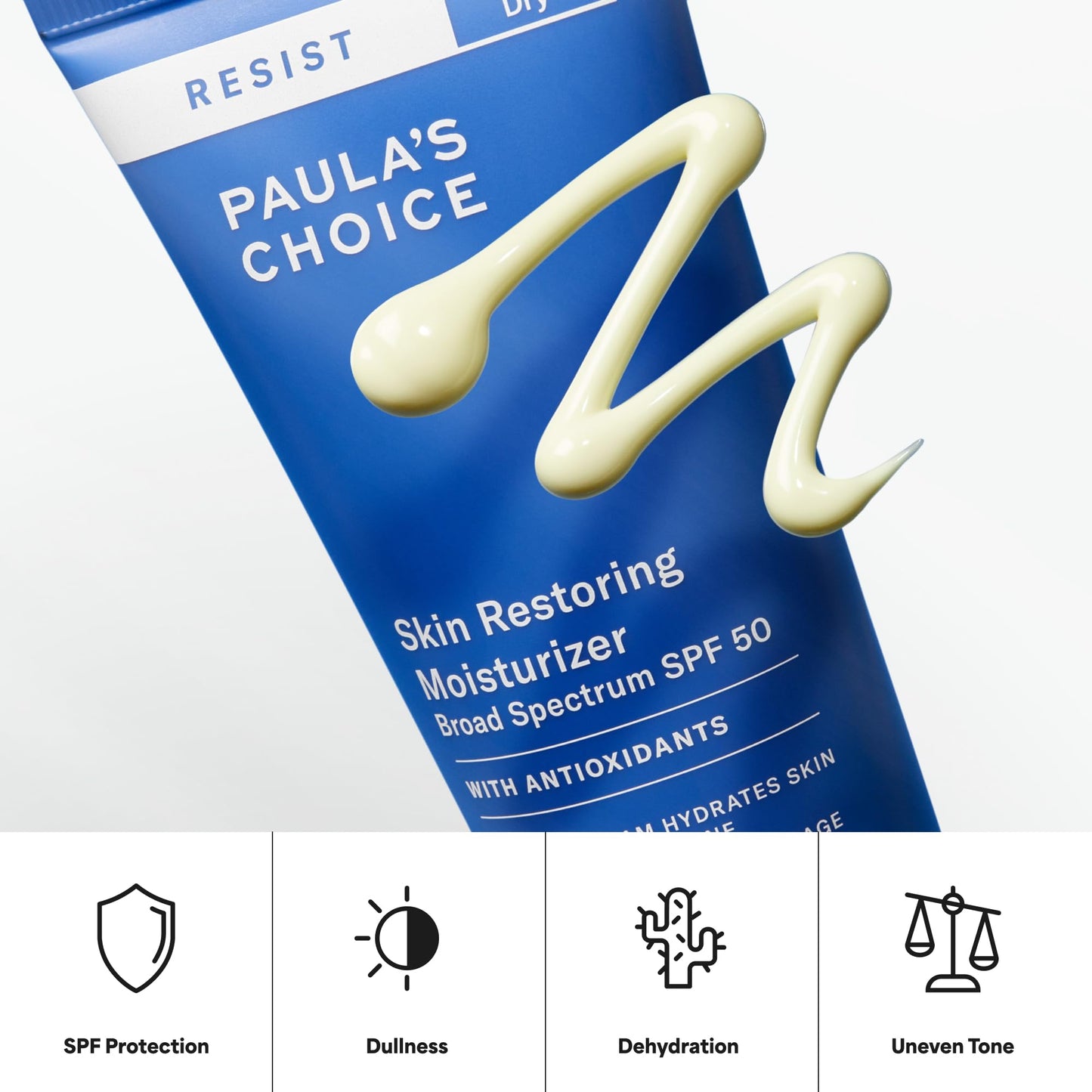 Paula's Choice RESIST Skin Restoring Moisturizer SPF 50, UVA & UVB Protection, Shea Butter & Niacinamide, Anti-Aging Sunscreen for Dry Skin, 2oz Beauty & Personal Care Paula's Choice