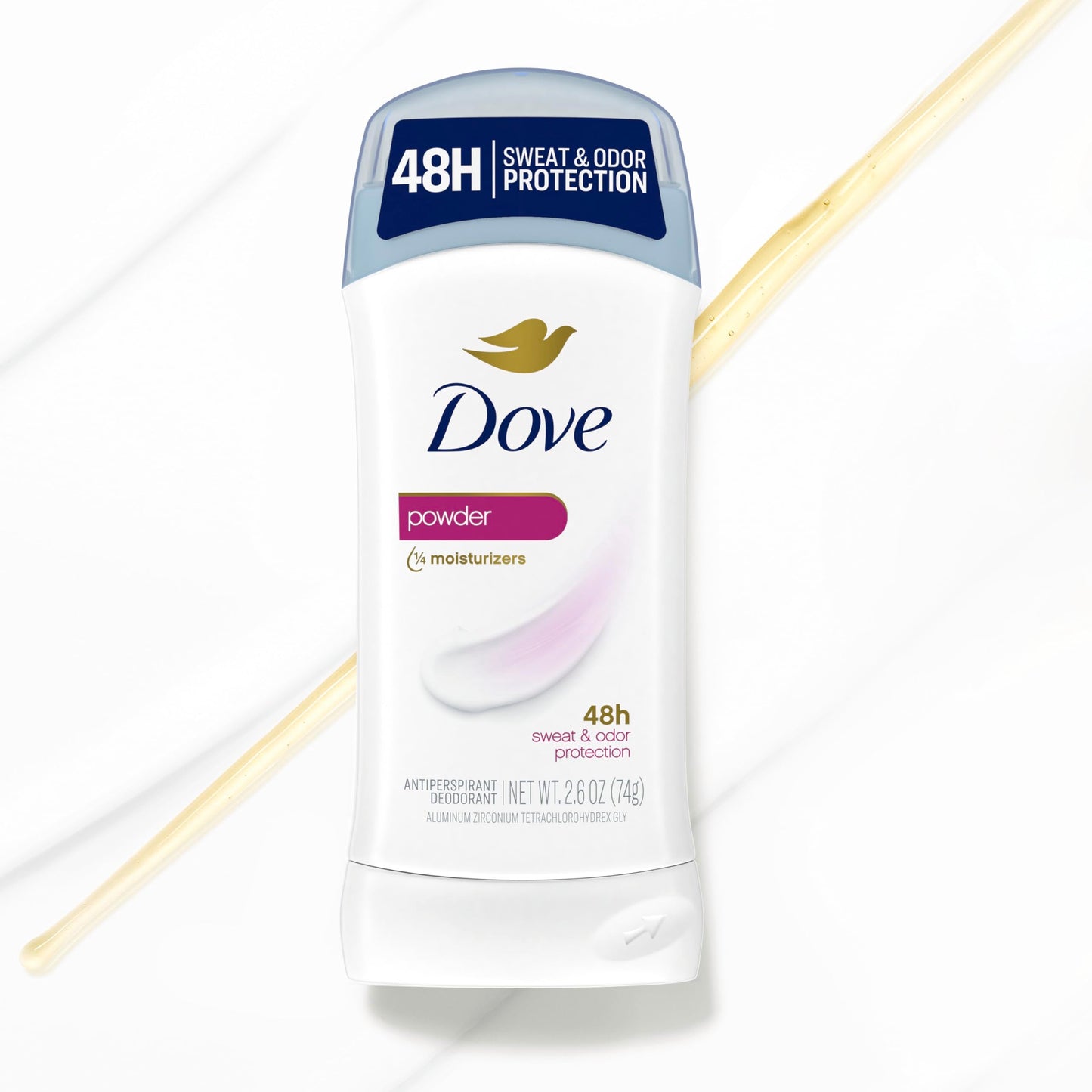 Dove Invisible Solid Antiperspirant Deodorant Stick 2 Count Powder, for Women, For All Day Underarm Sweat & Odor Protection 2.6 oz Beauty and Personal Care Dove