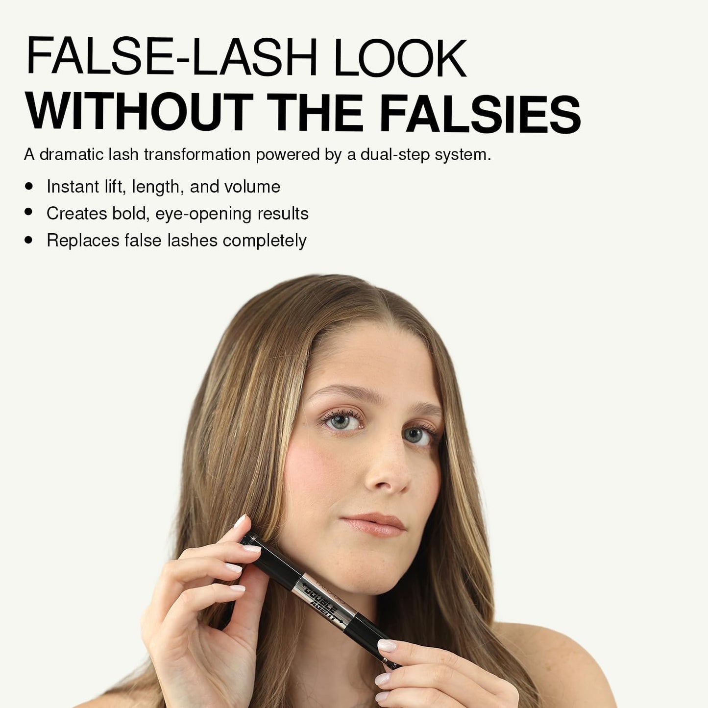 Palladio Double Agent Lash Extender Undercover Fiber Booster Mascara, dual lash system, increase eyelash length and volume, boost lashes for a bold Beauty & Personal Care Palladio