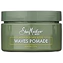 SheaMoisture Men Waves Pomade Argan Oil and Shea Butter - Hair Care Styling Product for Frizz Control and Waves - Men's styling hair wax 4 oz (1) Beauty & Personal Care SheaMoisture