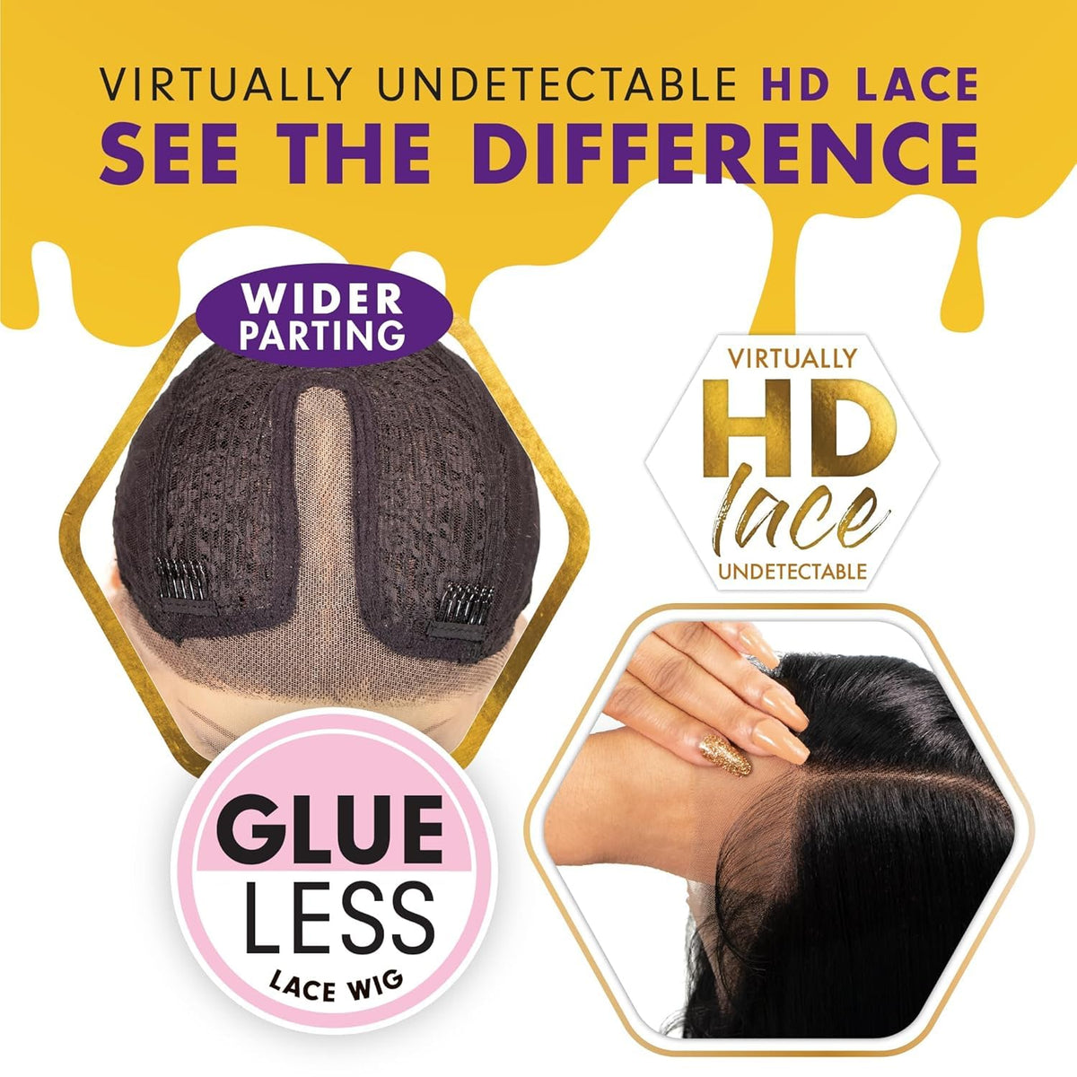 Sensationnel Butta LaceWig-Unit 8, 1 JETBLACK