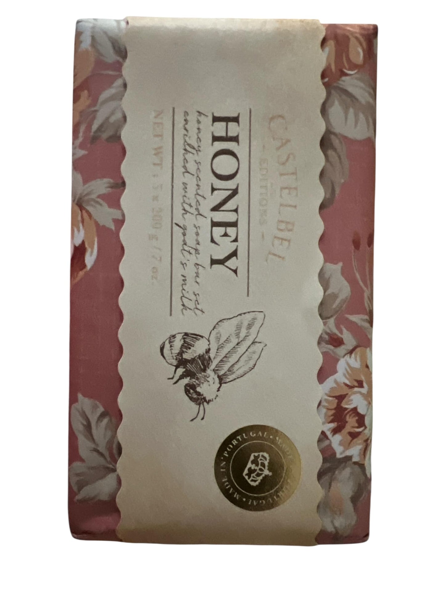 Castelbel Honey Soap Bars (3x 7oz) - Floral Design Packaging, Natural Ingredients Beauty & Personal Care Castelbel