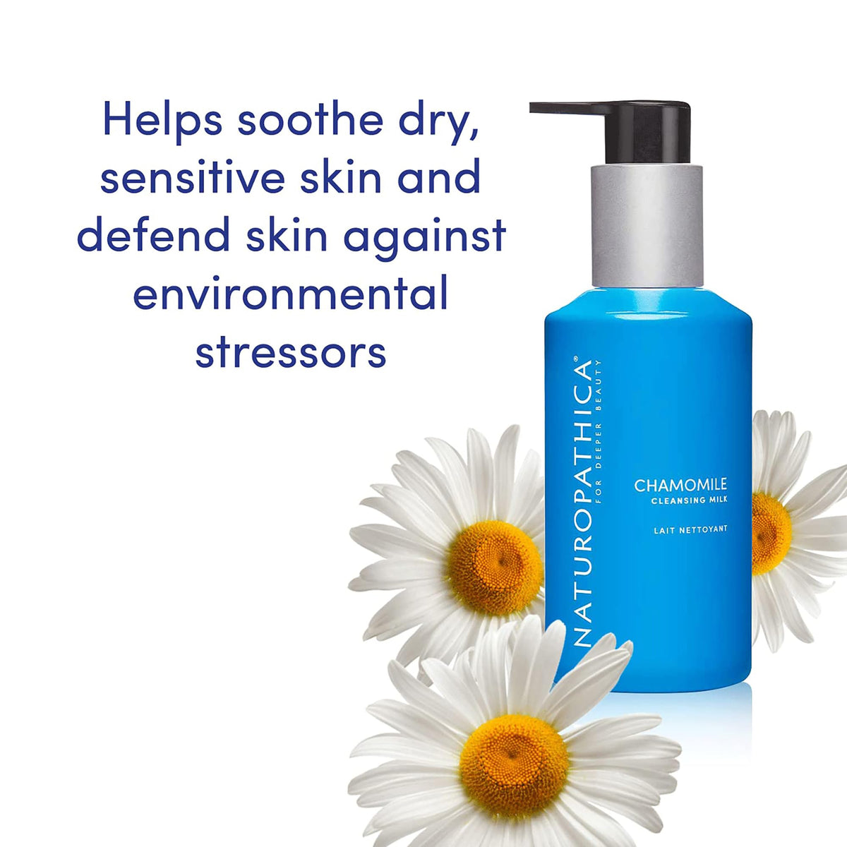 Naturopathica Chamomile Cleansing Milk, Gentle Facial Cleanser for Dry and Sensitive Skin, Antioxidant Rich Face Wash for Men & Women, 5 fl oz Beauty & Personal Care Naturopathica