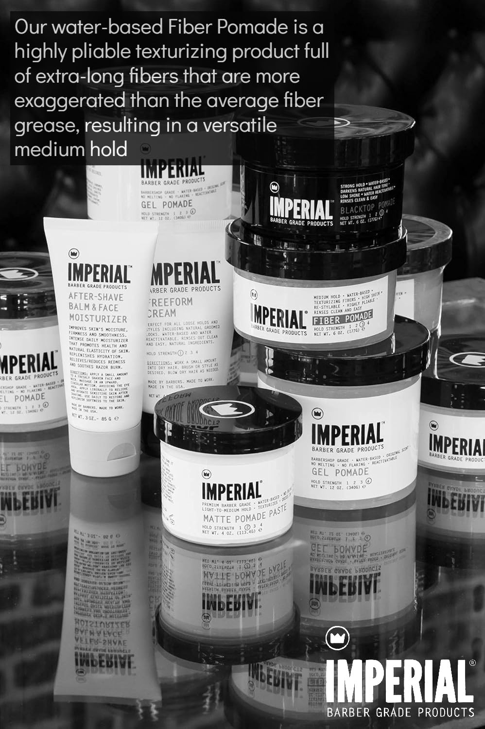 Imperial Barber Pomade, Fiber, 2 oz. Beauty & Personal Care Imperial Barber Grade Products