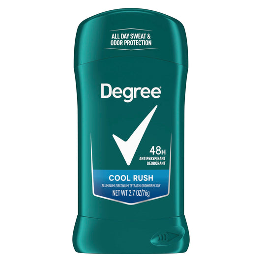 Degree Men Original Antiperspirant Deodorant Cool Rush 48-Hour Sweat & Odor Protection Antiperspirant For Men 2.6 oz Beauty and Personal Care Degree