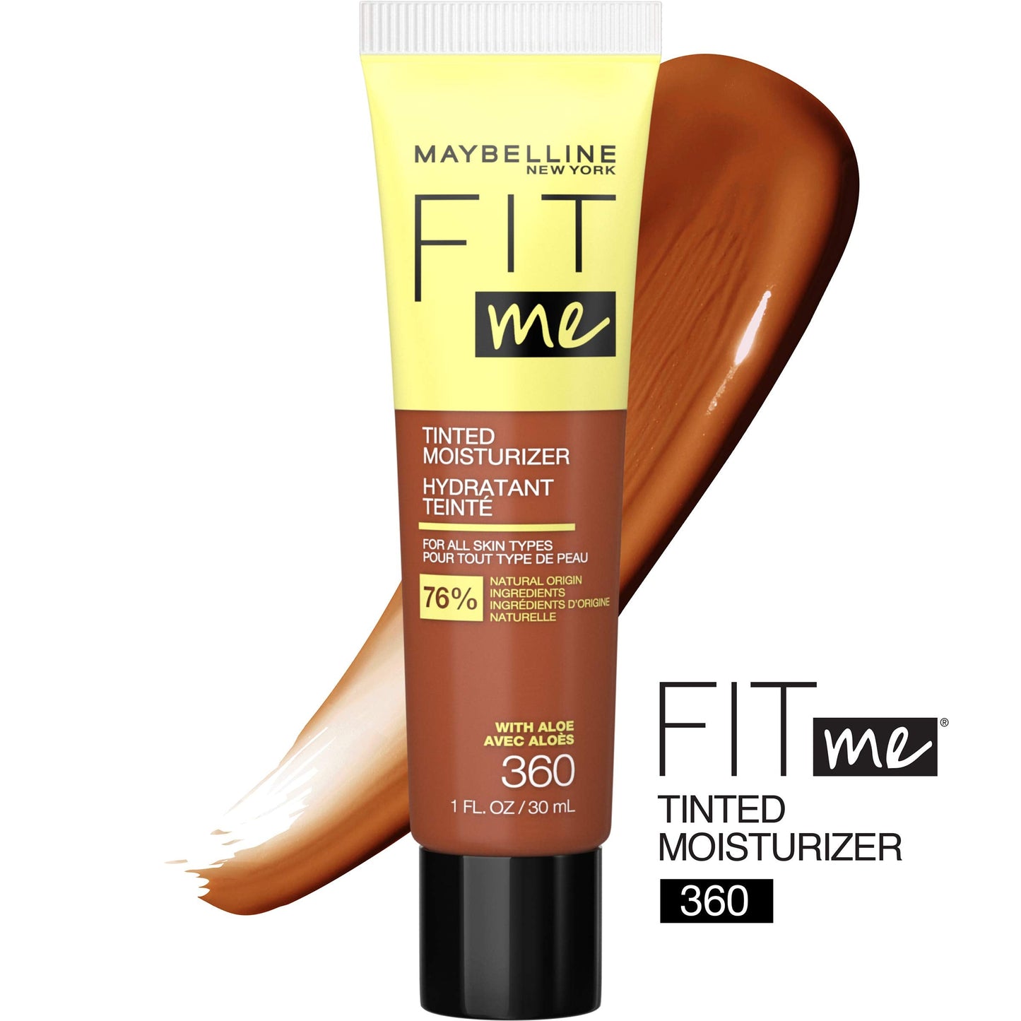 Maybelline Fit Me Tinted Moisturizer, Natural Coverage, Face Makeup, 360, 1 Count Beauty & Personal Care MAYBELLINE