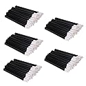 EVERMARKET(TM) 500 Pieces Disposable Lip Brushes Lipstick Gloss Wands Applicator Makeup Tool Kits, Black Beauty & Personal Care EVERMARKET