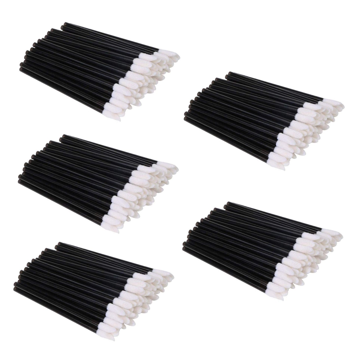 EVERMARKET(TM) 500 Pieces Disposable Lip Brushes Lipstick Gloss Wands Applicator Makeup Tool Kits, Black Beauty & Personal Care EVERMARKET