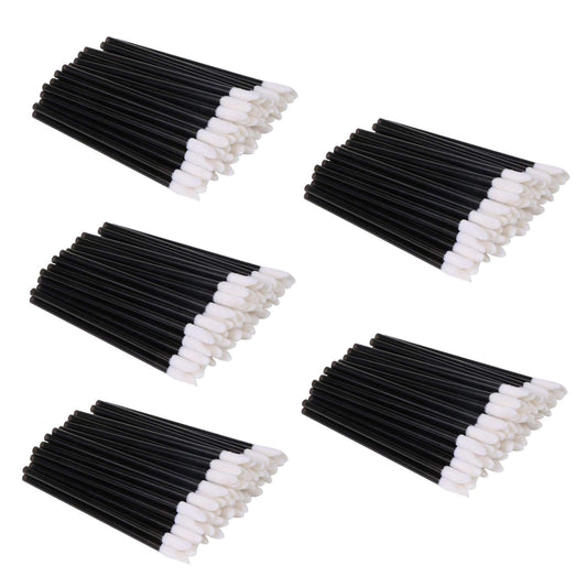 EVERMARKET(TM) 500 Pieces Disposable Lip Brushes Lipstick Gloss Wands Applicator Makeup Tool Kits, Black Beauty & Personal Care EVERMARKET