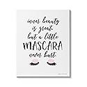 Stupell Industries A Little Mascara Never Hurt Phrase Glam Lashes Beauty & Personal Care Stupell Industries