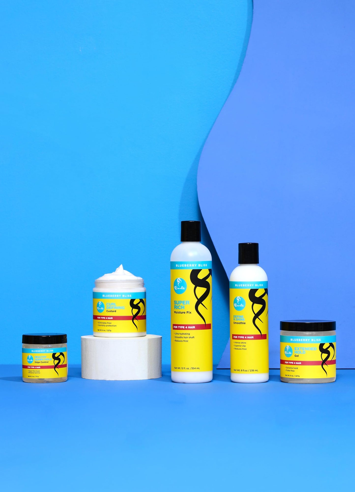 Curls Blueberry Bliss Defining Custard - 8 oz, Cream for Frizz Control & Humidity Protection, Enriched with Aloe Leaf Extract, Coconut Oil, Shea Beauty & Personal Care Curls