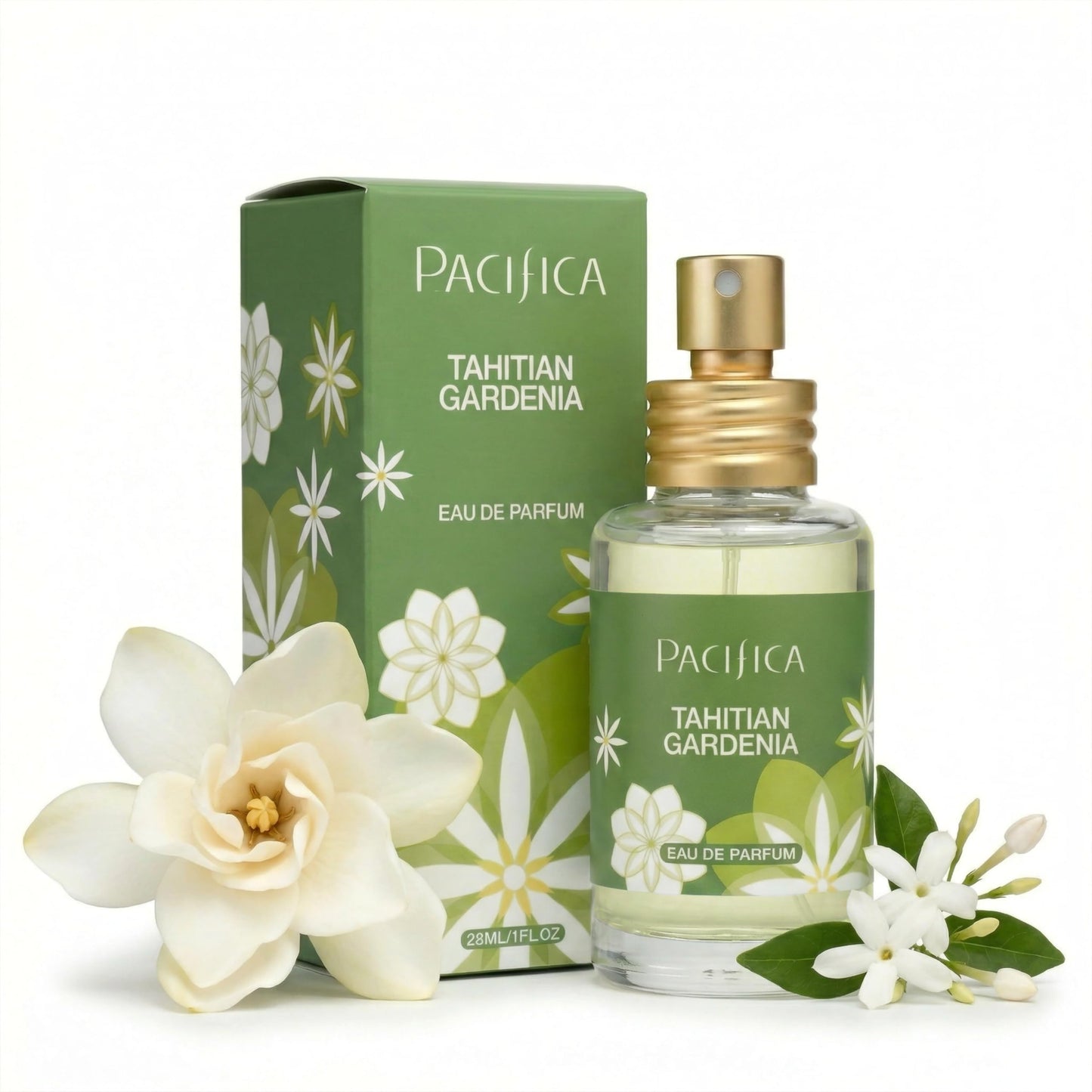 Pacifica Tahitian Gardenia Perfume Spray 1oz - Tropical Floral Fragrance with Gardenia Bloom, Jasmine & Sweet Orange, Warm Vanilla Coconut Notes Beauty & Personal Care Pacifica