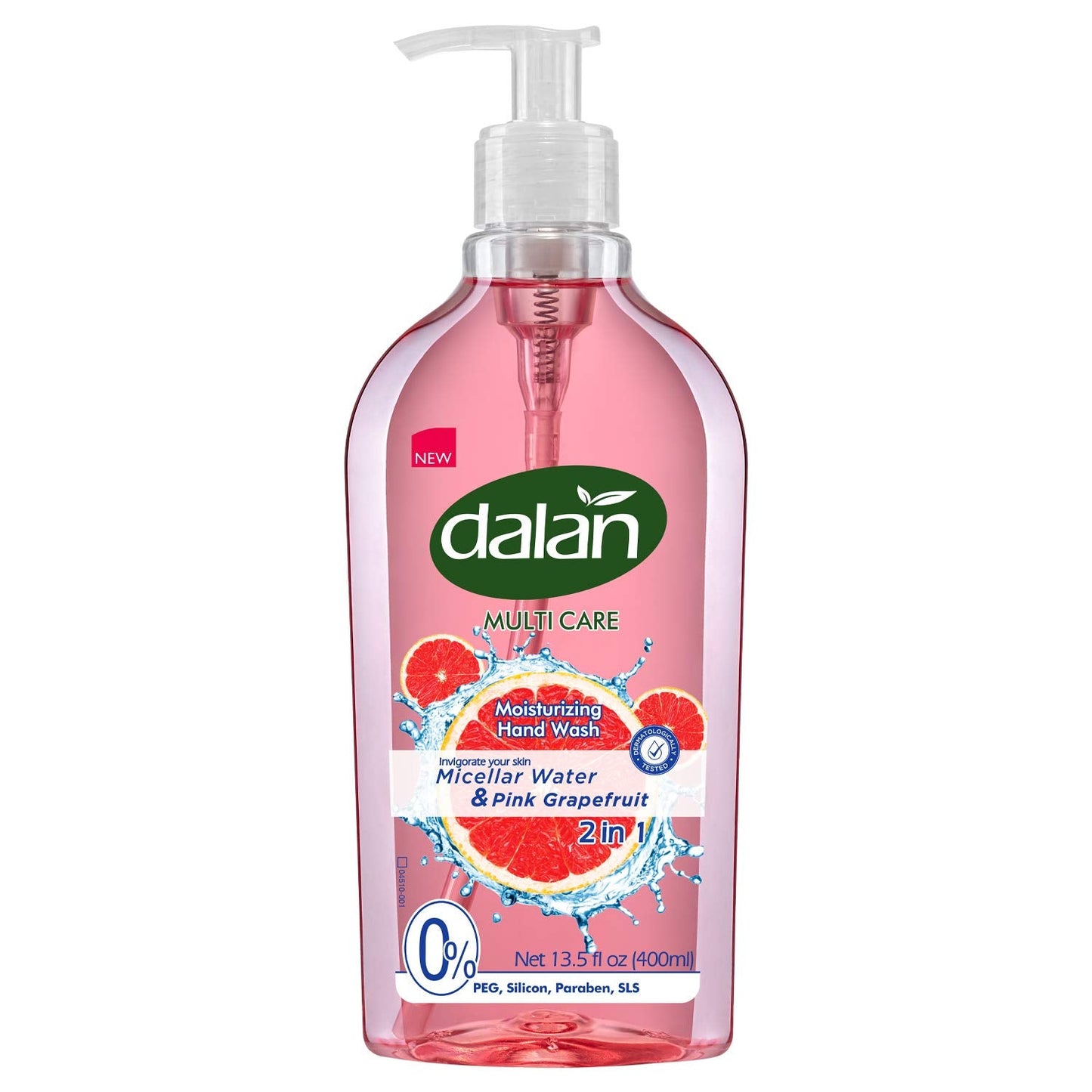Dalan Pink Grapefruit Multicare Ultra Moisturizing Liquid Hand Soap for Normal and Dry Hands Fresh Clean and Soft Feeling (13.5 Fl Oz / 400 mL (Pack Beauty & Personal Care Dalan
