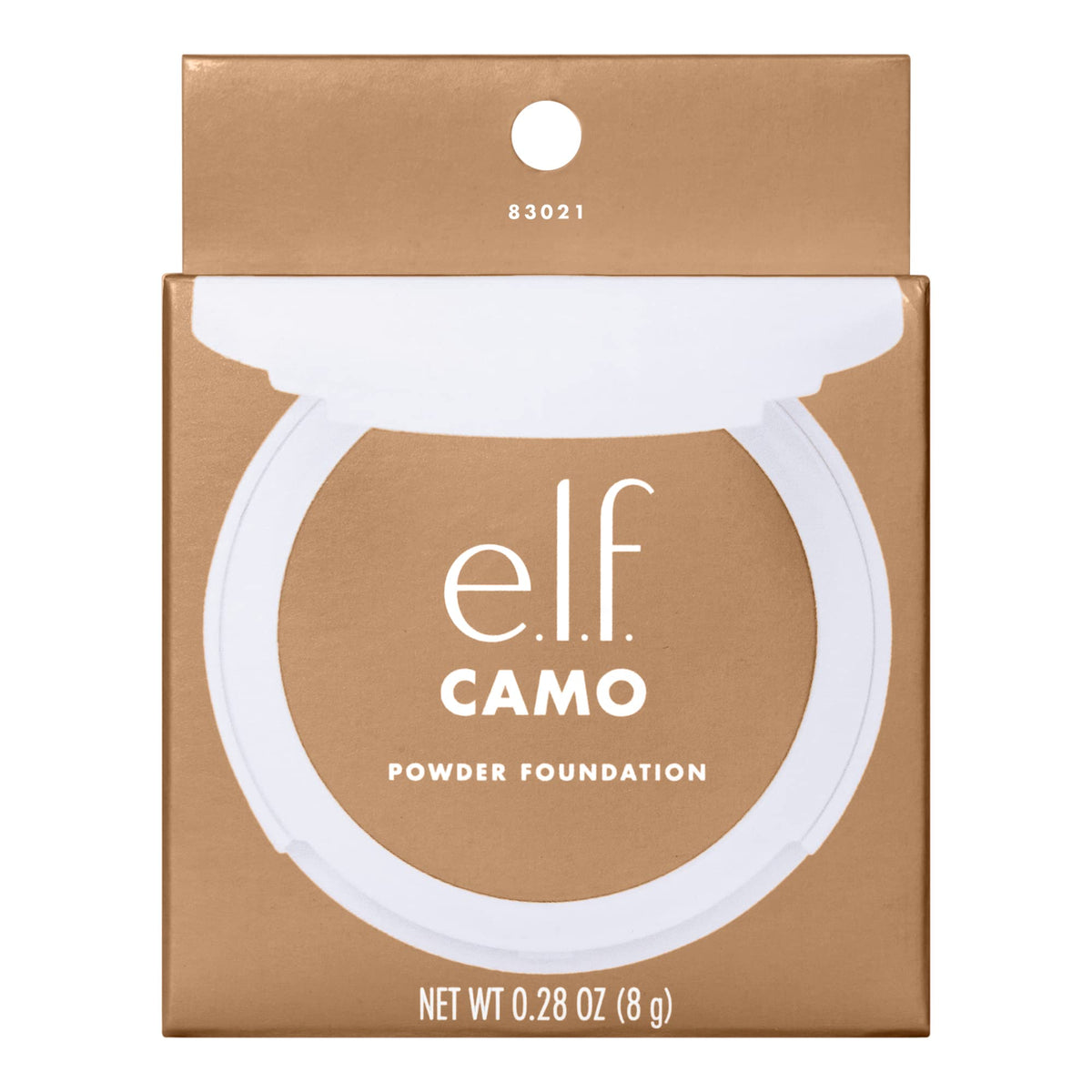 e.l.f. Camo Powder Foundation, Lightweight, Primer-Infused Buildable & Long-Lasting Medium-to-Full Coverage Foundation, Medium 370 N Beauty & Personal Care e.l.f.