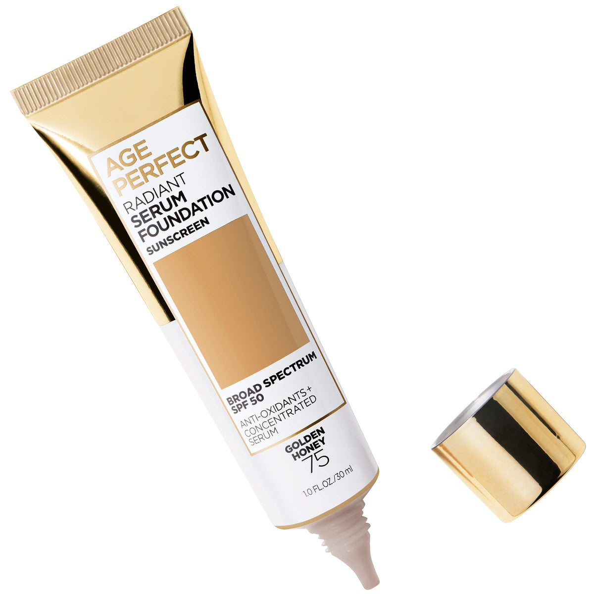 L'Oreal Paris Age Perfect Radiant Serum Foundation with SPF 50, Golden Honey, 1 Ounce