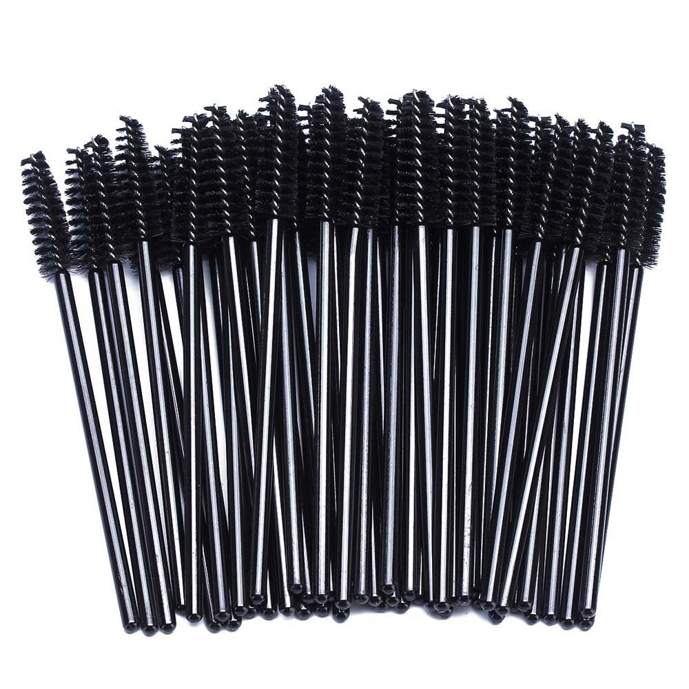 BTYMS 100 Pcs Disposable Eyelash Spoolies Brush Mascara Applicator Lash Wand Lashes Brush Eyebrow Spooly for Extension Beauty & Personal Care BTYMS