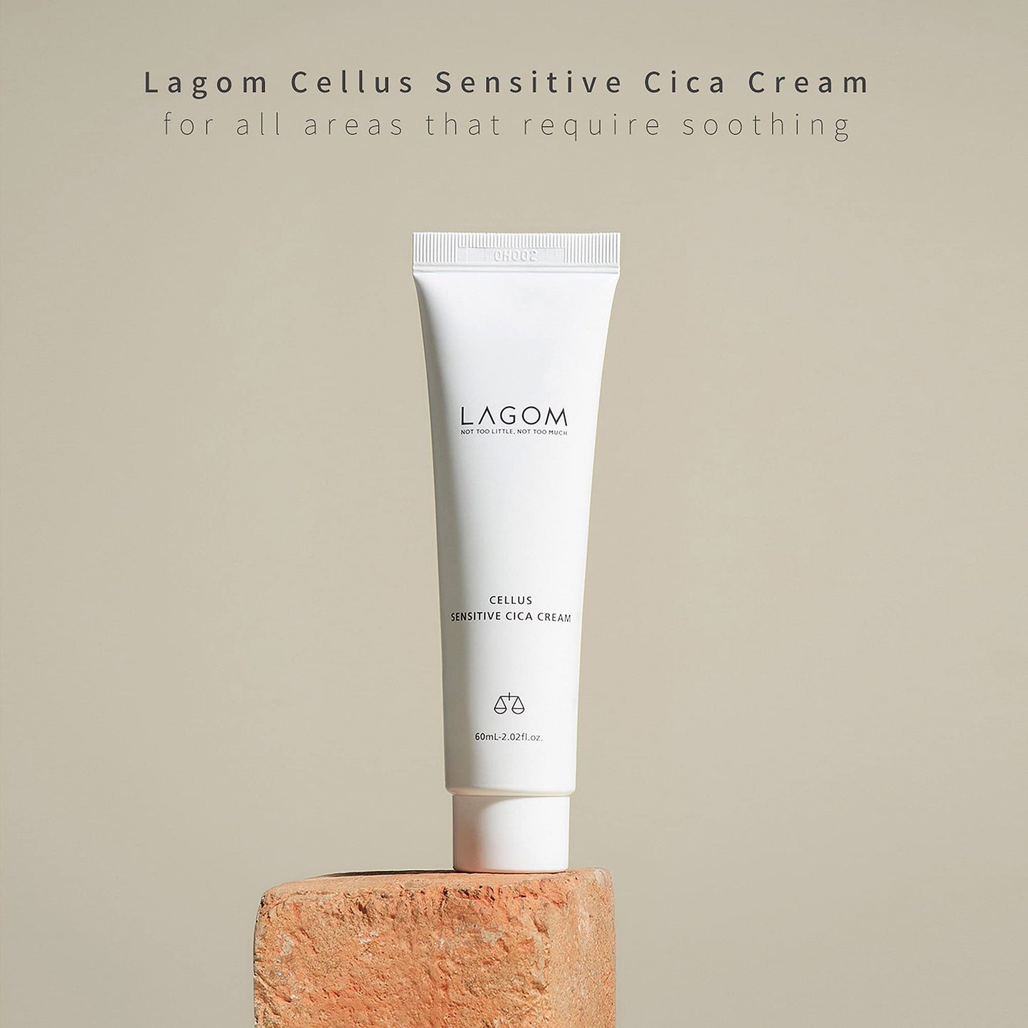 LAGOM Cellus Sensitive Cica Cream Soothing Korean Skincare with Centella and Ceramide, Sensitive Skin, Calming Balm, Face Blemish 2.02 Fl Oz Beauty & Personal Care LAGOM