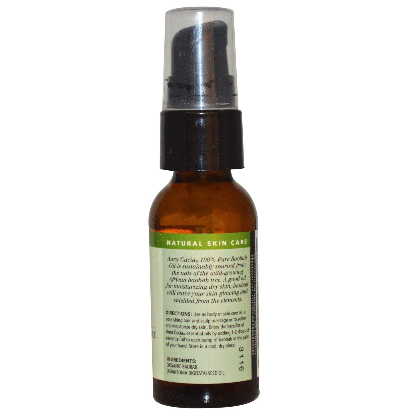 Baobab Oil Certified Organic Aura Cacia 1 oz Oil Beauty & Personal Care Aura Cacia