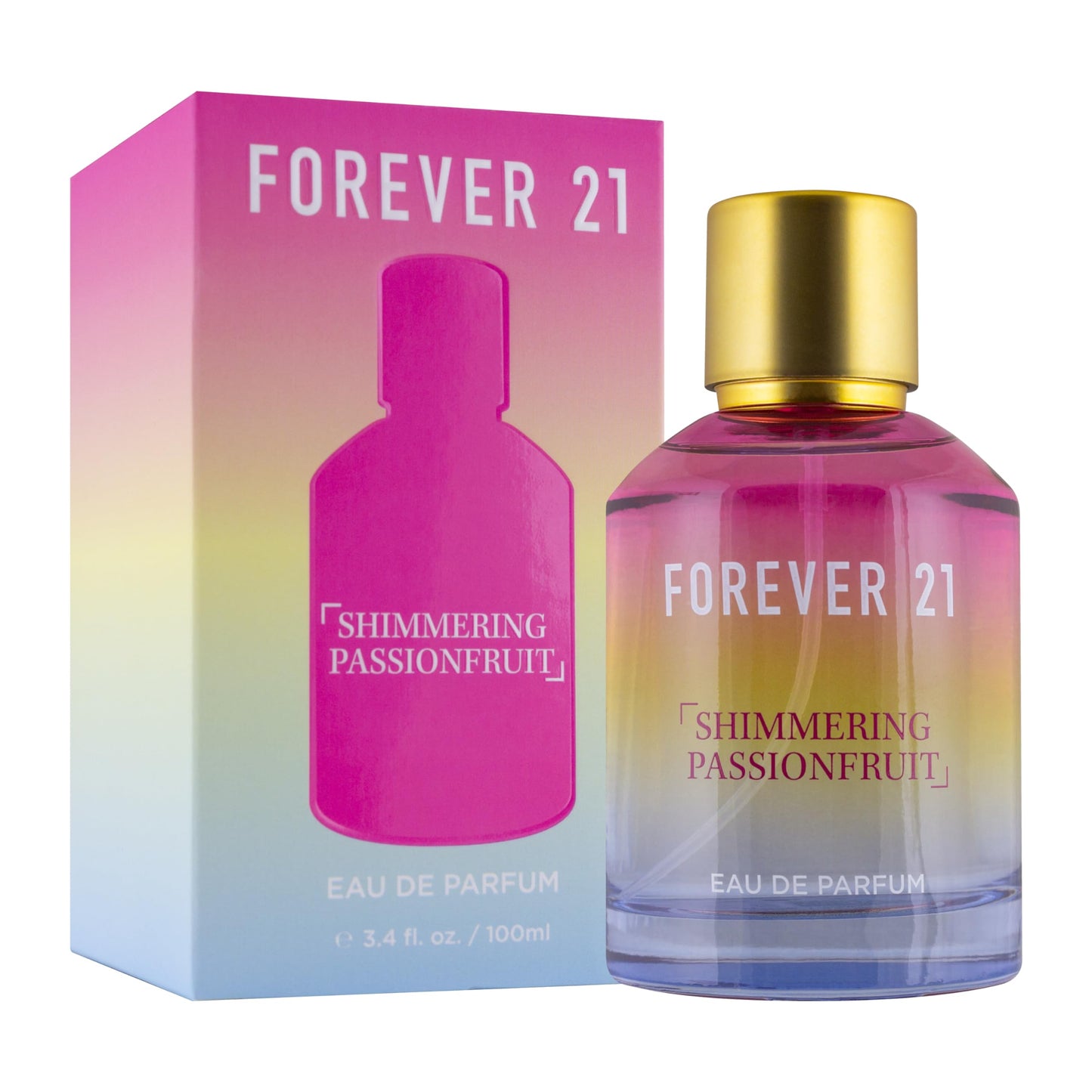 Forever 21 Shimmering Passionfruit Eau de Parfum for Her | Tropical & Fruity Everyday Scent | Perfume w/Passionfruit Top Notes, Fresh Basil Heart Beauty & Personal Care Forever 21