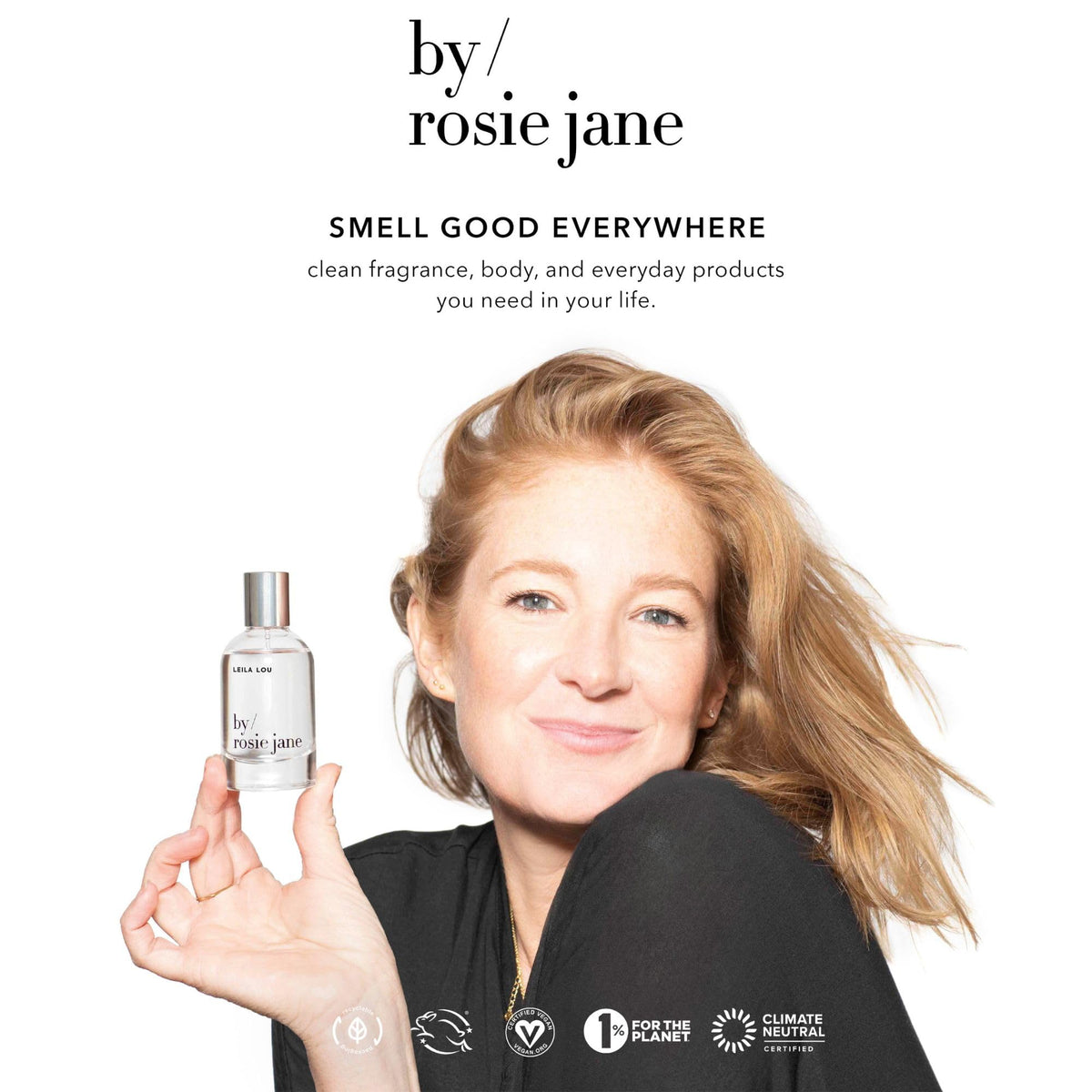 By Rosie Jane Eau De Parfum Spray (Rosie) - Clean Perfume for Women - Non-Toxic Body Mist with Notes of White Musk & Sweet Rose Beauty & Personal Care By Rosie Jane