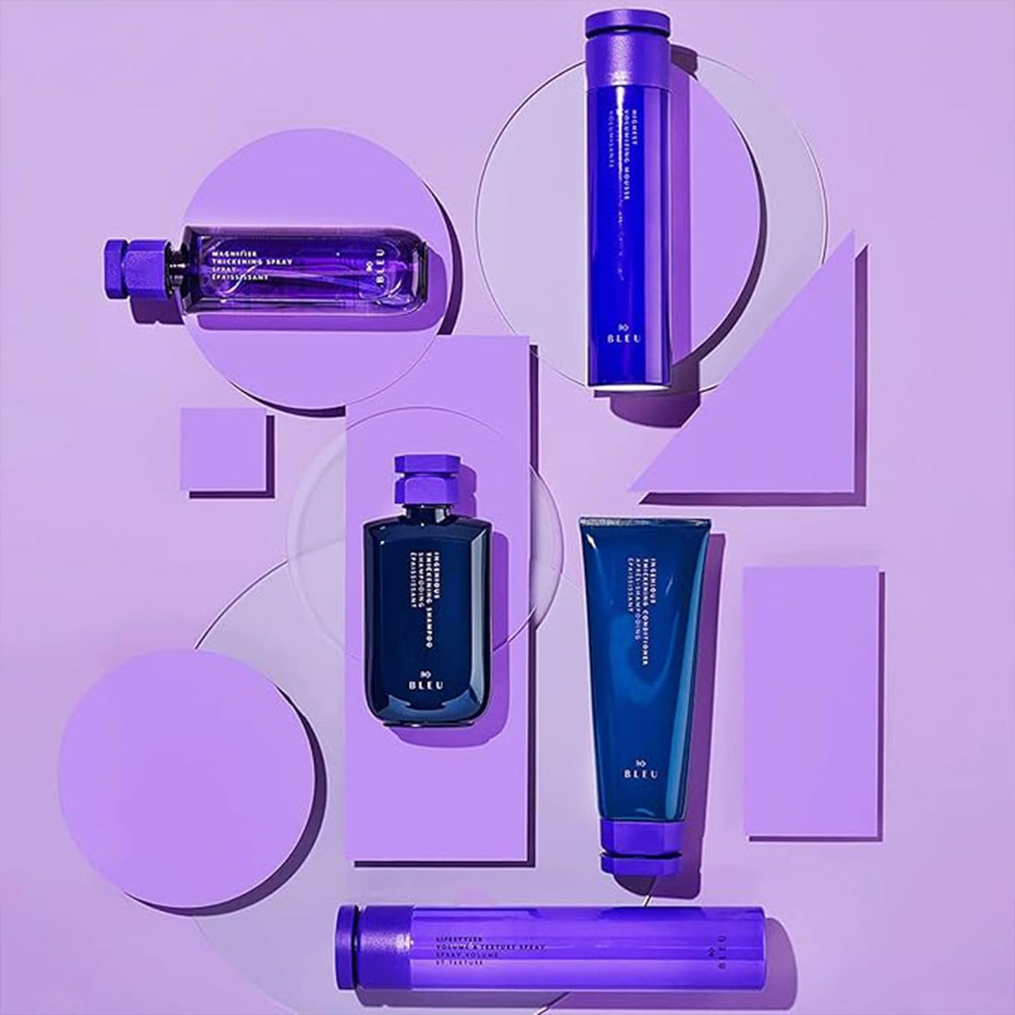 R+Co BLEU Ingenious Thickening Shampoo (8.5 oz) & LifeStyler Volume + Texture Spray (8.3 oz) - Adds Thickness, Volume, Texture, Body, and Movement Beauty & Personal Care R+Co