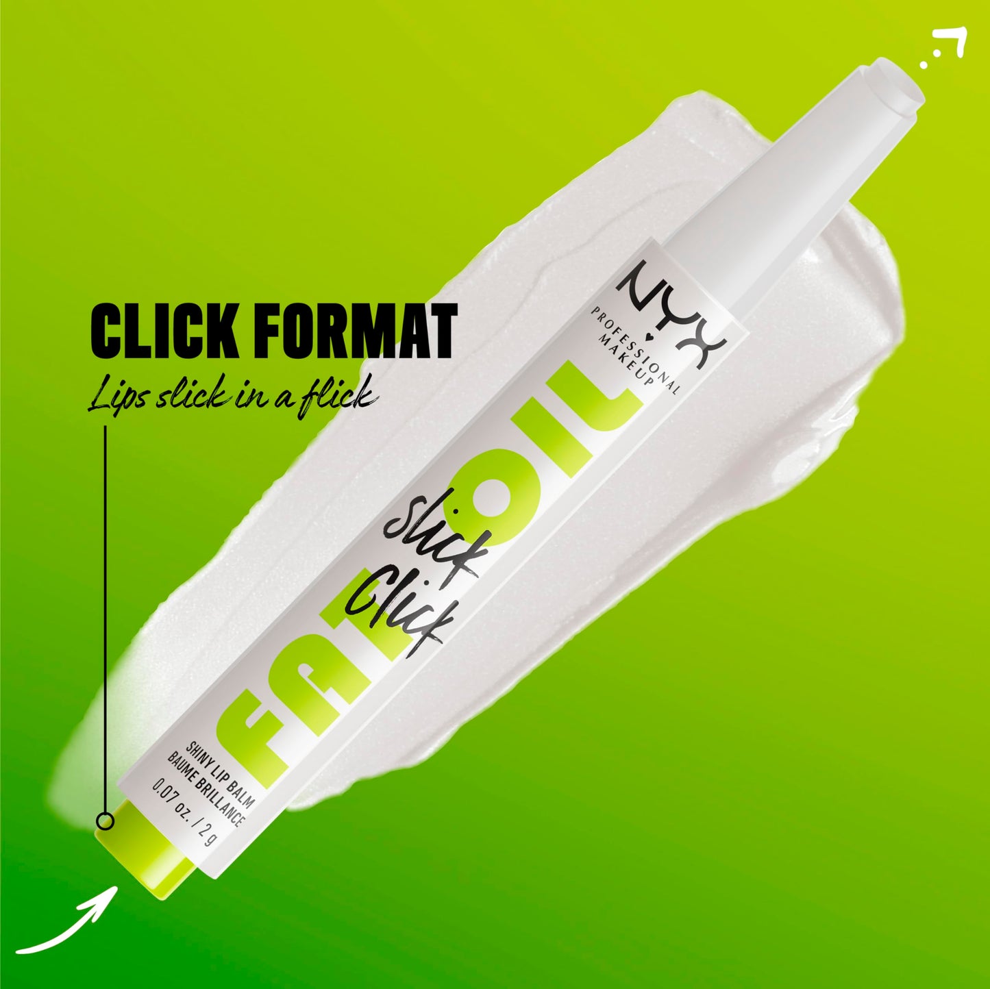 NYX PROFESSIONAL MAKEUP Fat Oil Slick Click, Lightweight, Buildable Pigmented Vegan Lip Balm - Going Live Beauty and Personal Care NYX PROFESSIONAL MAKEUP