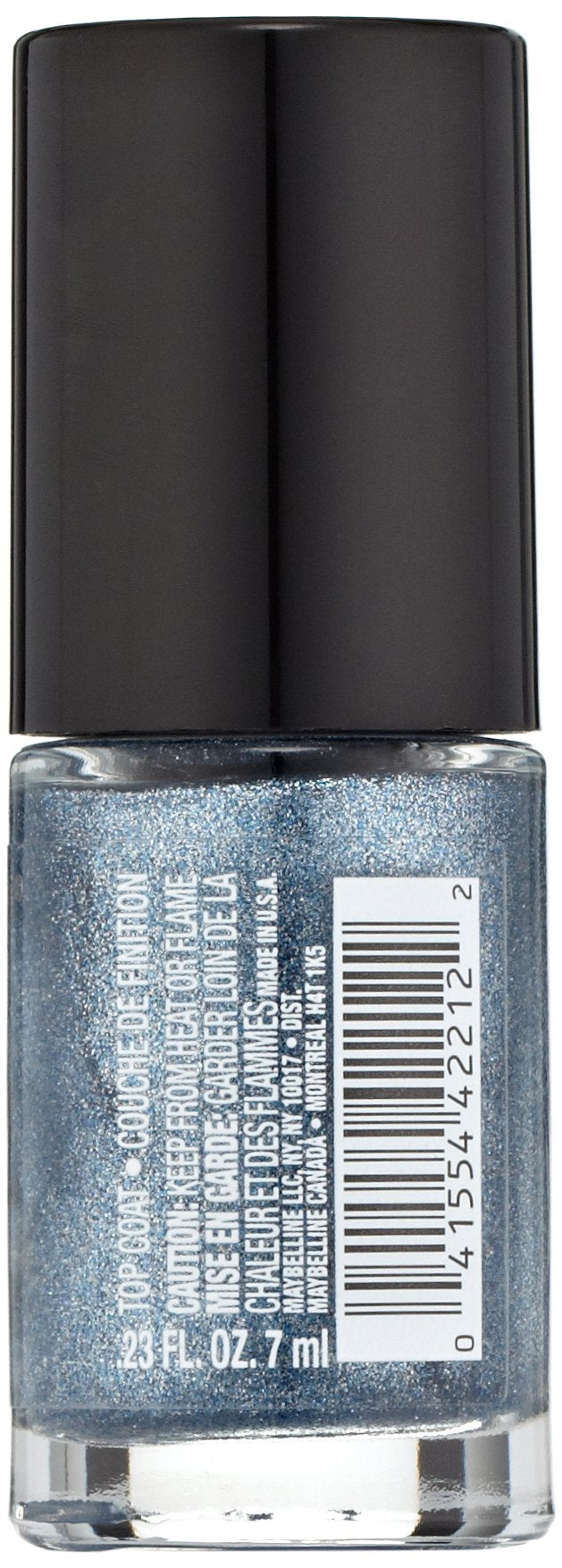 Maybelline New York Color Show Veils Nail Lacquer Top Coat, Blue Glaze, 0.23 Fluid Ounce