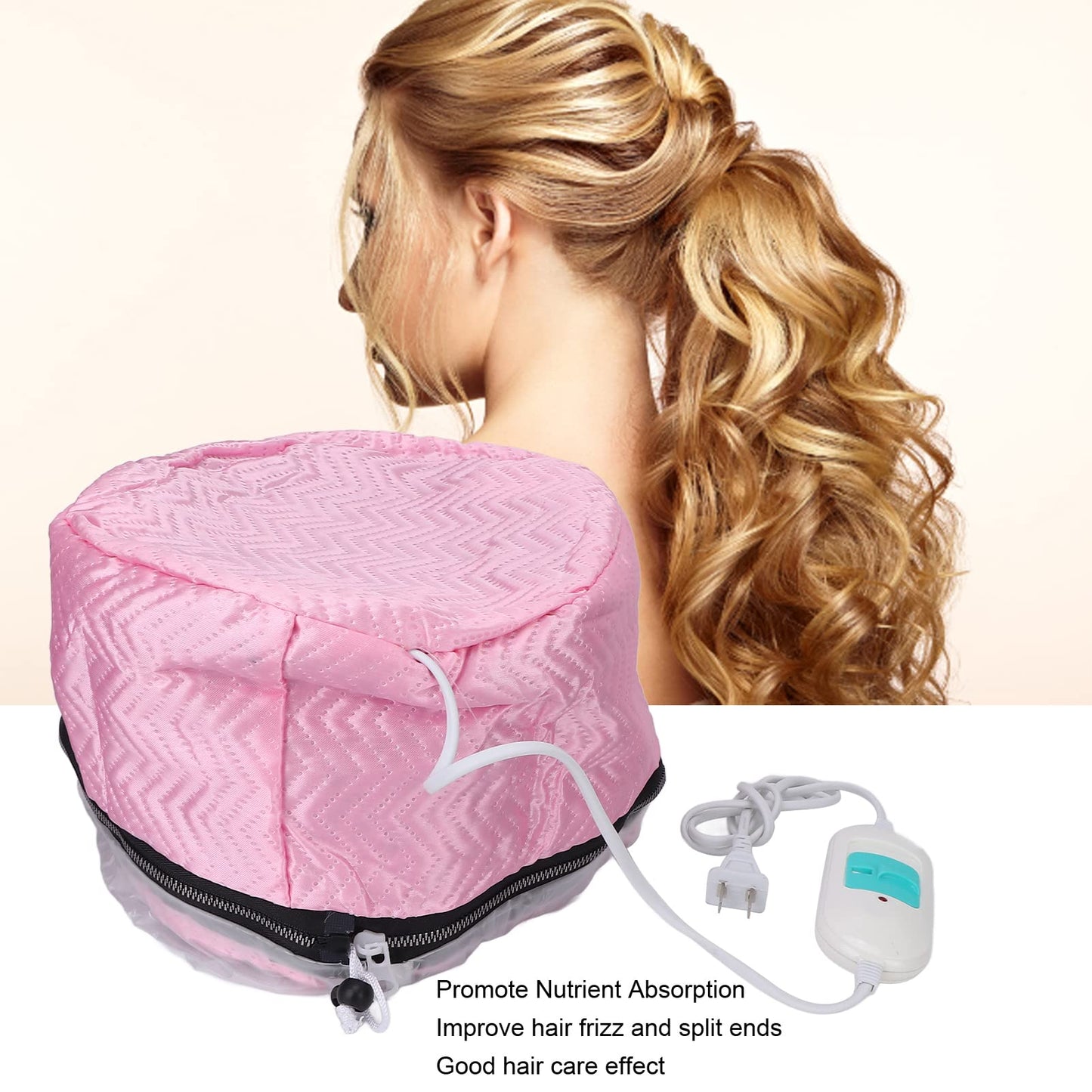 Hair Steamer Deep Conditioning Heat , Hair Thermal Temperature Adjustable Deep Conditioning Electric Heat , Reusable Shower , Gifts for Women Beauty and Personal Care Pongnas