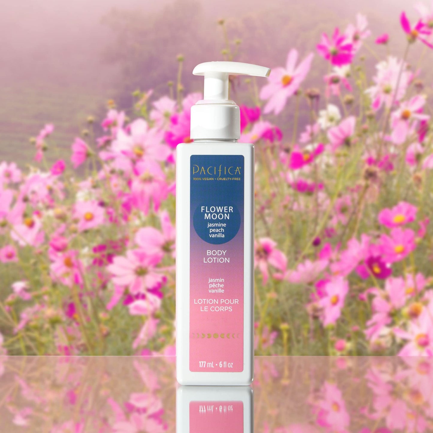 Pacifica Body Lotion - Flower Moon Body Moisturizer - Plant Powered Aromatherapy - Scented Jasmine, Peach, Vanilla Scent - Shea Butter Hand Lotion Beauty & Personal Care Pacifica