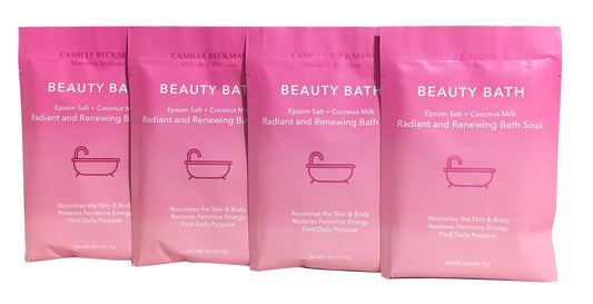 Camille Beckman Radiant & Renewing Bath Soak, Beauty Bath, 2 Oz (Pack of 4) Beauty and Personal Care Camille Beckman
